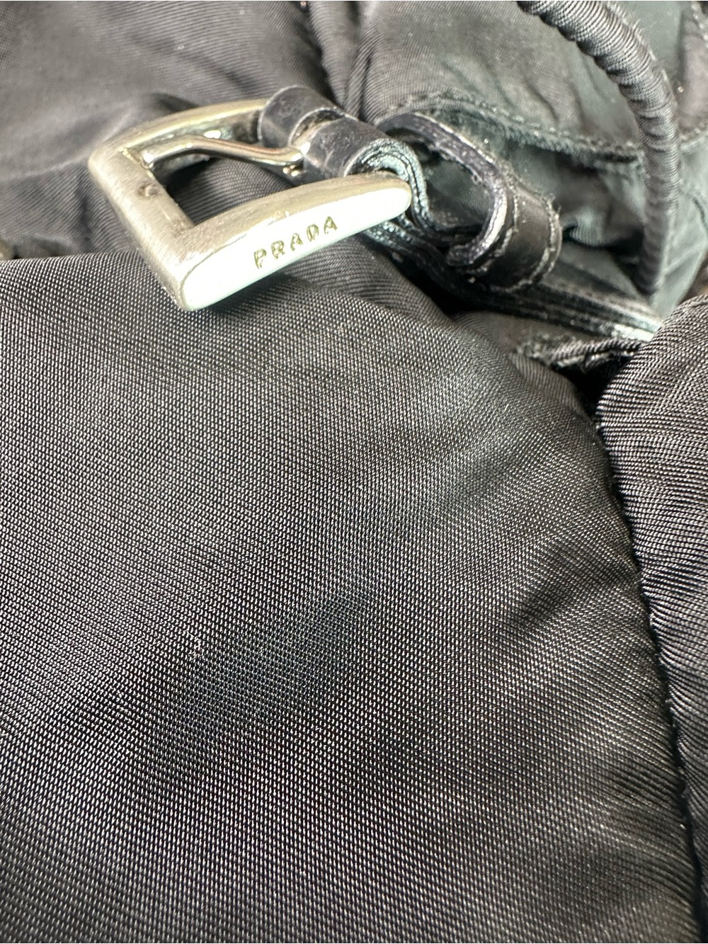 Prada Black Nylon Flap Backpack with Front Pockets - Picture 12 of 12